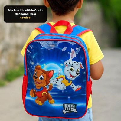 Mochila Infantil De Costa Cachorro Herói