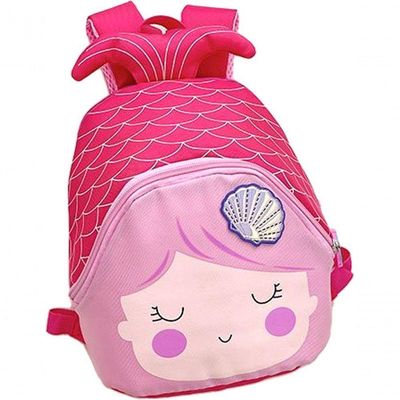 Mini Mochila Infantil Escola Passeio Viagem Design Encantador Alças Sereia Alças Acolchoadas Espaçosa