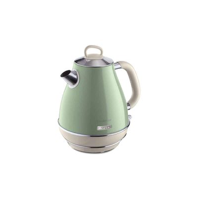 KIT ARIETE VINTAGE VERDE TORRADEIRA 2 FATIAS 6 NIVEIS DE TOSTAGEM 750W E CHALEIRA 1,7L BASE 360º GRAUS 1500W 220V