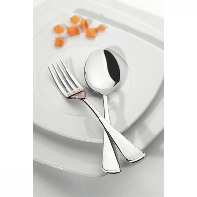 Faqueiro Tramontina Mônaco em Aço Inox com Facas de Mesa Acabamento Alto Brilho com Detalhes no Cabo 101 Peças