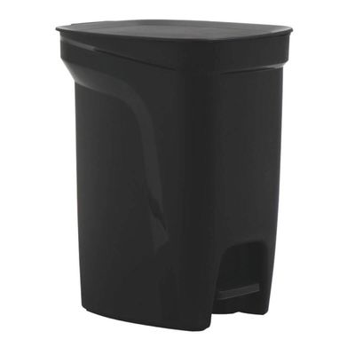 Lixeira Preta Tramontina Compact Plástica com Pedal 10L Casa Banheiro Escritório