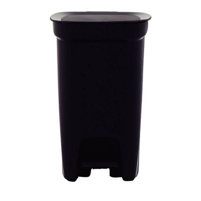 Lixeira Preta Tramontina Compact Plástica com Pedal 10L Casa Banheiro Escritório