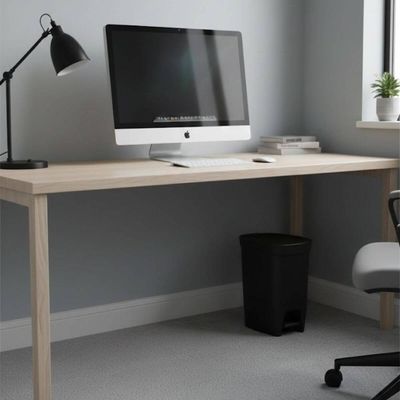 Lixeira Preta Tramontina Compact Plástica com Pedal 10L Casa Banheiro Escritório