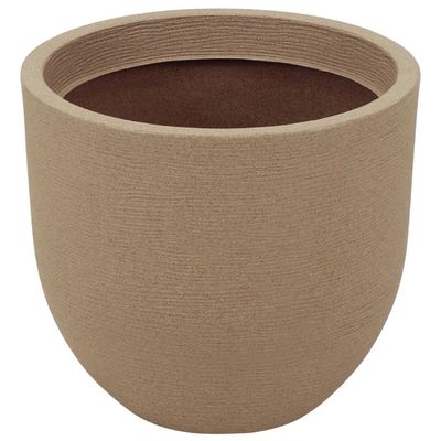 Vaso Decorativo Plástico 38cm para Flores Plantas Tramontina Laos Granito Areia