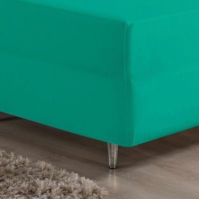 Jogo De Cama King Nobre 3 Peças Luva De Box 55cm De Altura Malha 100% Algodão - Jade