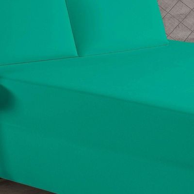 Jogo De Cama King Nobre 3 Peças Luva De Box 55cm De Altura Malha 100% Algodão - Jade