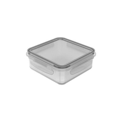 Conjunto De Potes Organizadores De Geladeira Click Retangular 6 Peças Transparente Ou