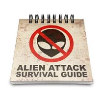 Bloco De Anotações Alien Attack Survival Guide