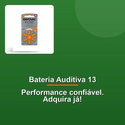 Bateria Auditiva Tamanho 13 C- 6 Unid.