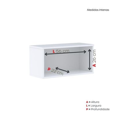 Nicho De Parede 300x600mm Branco