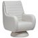 Poltrona De Amamentação Fixa Base Cone Sky D02 Linho Branco C-419 - Lyam Decor