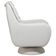 Poltrona De Amamentação Fixa Base Cone Sky D02 Linho Branco C-419 - Lyam Decor