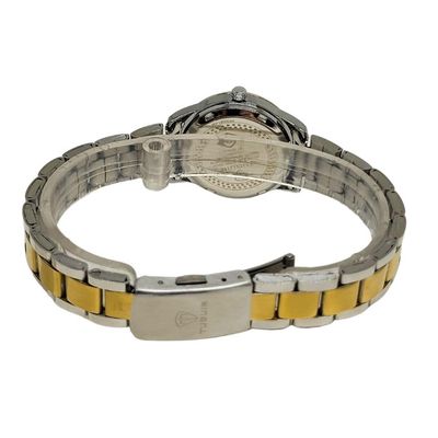 Relógio Tuguir Feminino Ref: Tg30389 Bicolor Estojo Porta Jóias