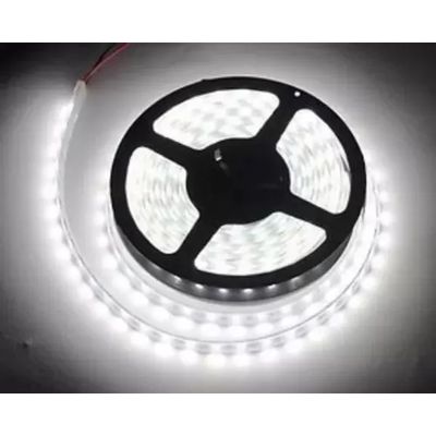 Kit 10 Fita Led Rolo 5m 5050 Branco Frio A Prova D'agua