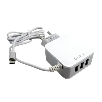 Carregador  Inteligente V8 5.1a 3 Usb Car-8427