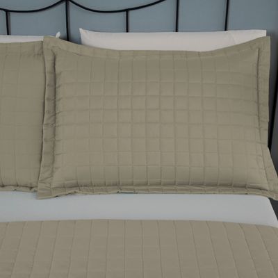 Kit Cobre Leito Matelado Copacabana 3 Peças King 100% Poliéster Percal 300 Fios - Cáqui