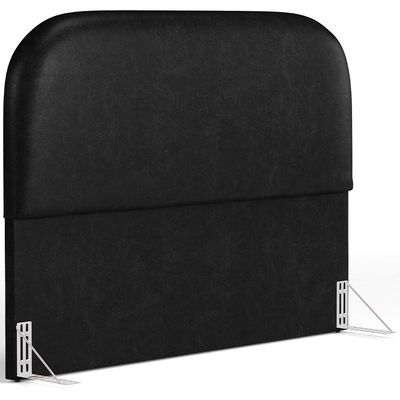 Cabeceira Cama Box Queen 160cm Orgânica Lanna W01 Couríssimo Preto - Lyam Decor