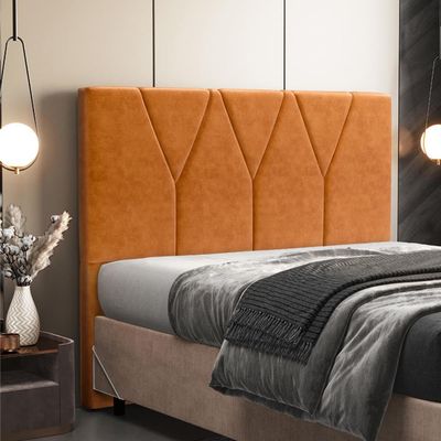 Cabeceira Cama Box Casal  King 195 cm Aurora W01 Couríssimo Canela - Lyam Decor