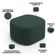 Kit 2 Puffs Decorativos Orgânico para Living Quarto 70cm Doha W01 Suede Verde Musgo - Lyam Decor