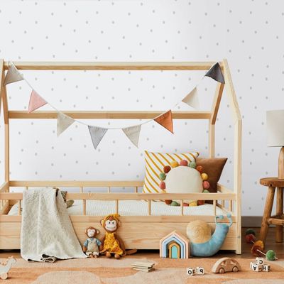 Papel de Parede Enzo Spots Cinza 291-3