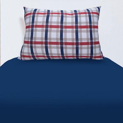 Fronha Doce Vida Malha Mista São Paulo 48cm68cm Azul Profundo