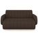 Sofá 3 Lugares Sala Living Orgânico 188cm Fávara K01 Veludo Marrom - Lyam Decor