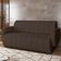 Sofá 3 Lugares Sala Living Orgânico 188cm Fávara K01 Veludo Marrom - Lyam Decor