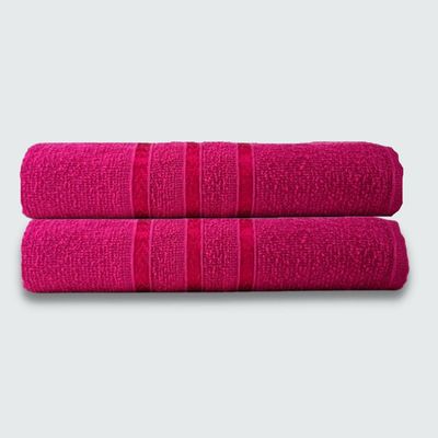 Toalhas Para Pet 2 Peças Beka 70x125 cm 100% Algodão Rosa Pink