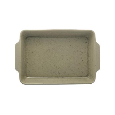 Refratário em cerâmica Wolff Mist 35x22x7cm verde matte