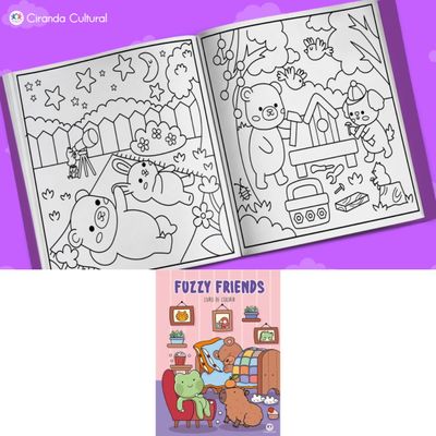 FUZZY FRIENDS - LIVRO DE COLORIR - 2025 - CIRANDA CULTURAL