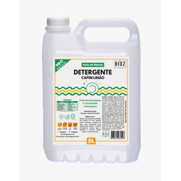 Detergente de Capim Limão Biodegradável BioZ Green 5L