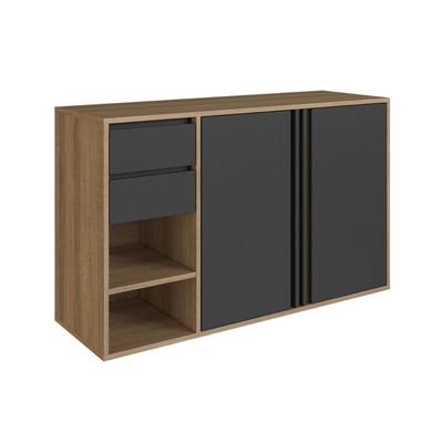 Gabinete de Banheiro 110cm Antônia com 2 Portas e Gavetas sem Cuba