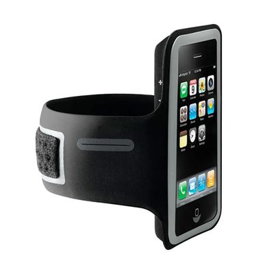 Braçadeira Suporte Porta Celular DK Para Corrida Academia Único / Preto