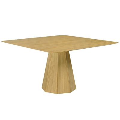 Mesa Sala de Jantar 4 Lugares 150cm Tampo Quadrado Talocan Freijó - Gran Belo