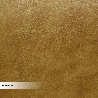 Kit 4 Cadeiras Decorativas Sala de Jantar Madeira Maciça Bruyne PU Marrom - Gran Belo