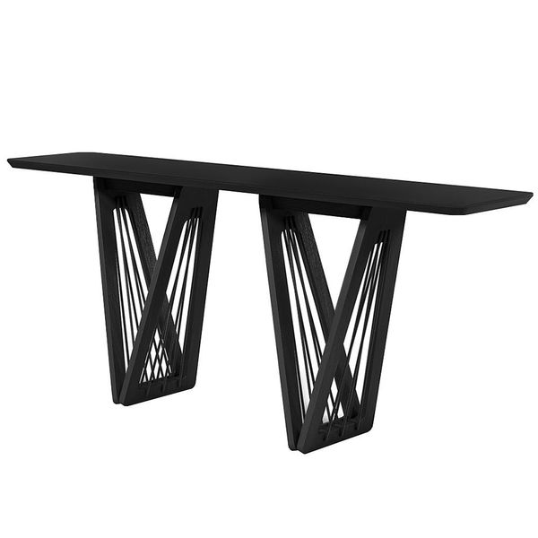 Aparador Decorativo 180cm Giaguaro Preto/Ébano - Gran Belo Aparador Decorativo 180cm Giaguaro Preto/Ébano - Gran Belo