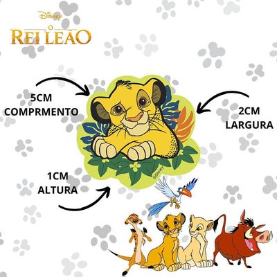 Borracha Decorada Rei Leao Blister Com 1 Unidade - Leo&leo