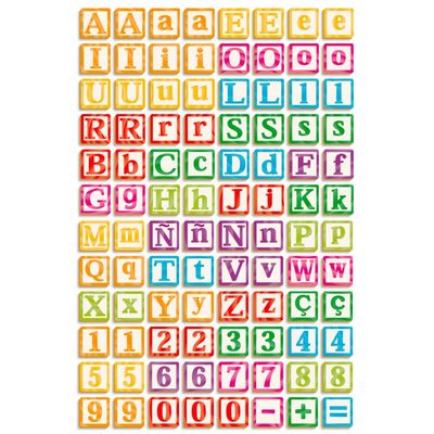 ABC Maiúsculas e Minúsculas 96 pçs - 8108 - Brincadeira De Criança