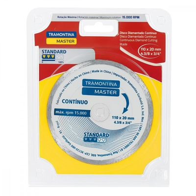 Disco de Corte Diamantado Continuo 4.3/8" Tramontina Standard