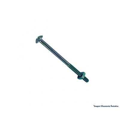 Parafuso Cama Fendado C/Porca 1/4"X110
