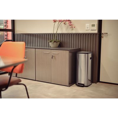 LIXEIRA TRAMONTINA OCTO AÇO INOX COM BALDE REMOVÍVEL E PEDAL 20L 94544/420