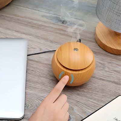 Umidificador Purificador De Ambientes USB Ultrassônico  - Frescor e Bem-Estar para Qualquer Ambiente | Cor:Marfim