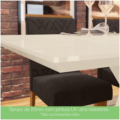 Mesa De Jantar Tampo Em Mdf 120cm Juanita Casa 812