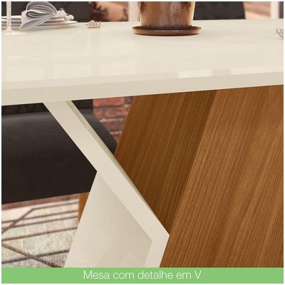 Mesa De Jantar Tampo Em Mdf 120cm Juanita Casa 812