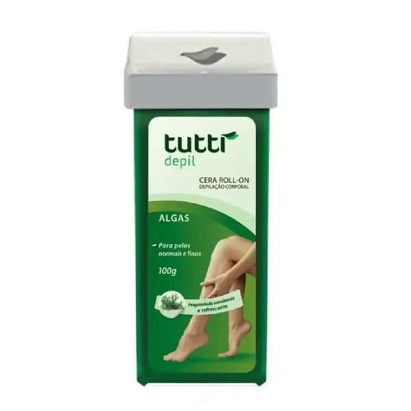 Cera Depilatória Tutti Depil Roll-On Algas 100g
