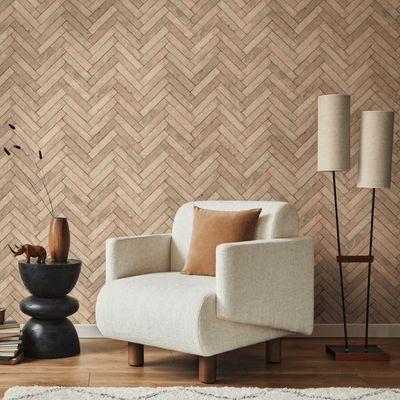 Papel de Parede Struktura Geométrico Amarelo 45760