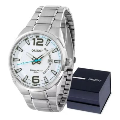 Relógio Orient Masculino Prata Analógico MBSS1336 S2SX