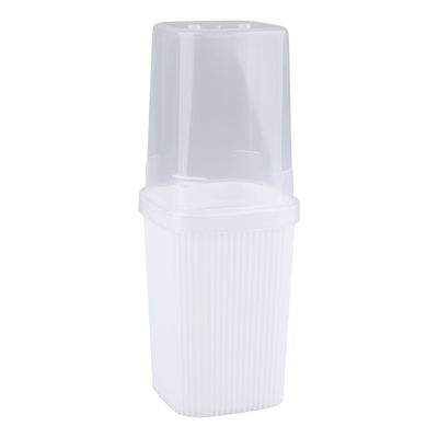 Porta Escova Plasútil Classic com Frisos Branco