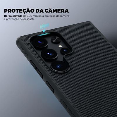 Kit Capa case capinha Nillkin Super Frosted + Película Hydrogel HD para Samsung Galaxy S23 Ultra - Gshield