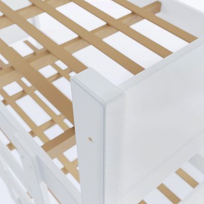 Beliche 100% Mdf Fortaleza - Duas Camas Solteiro Compacta E Moderna Branco